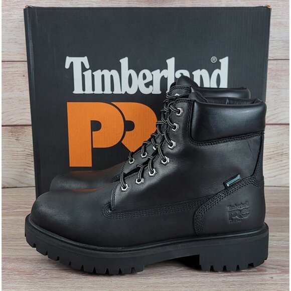 NEW Timberland Pro 6" Direct Attach Waterproof Boots Size 13 Oil Resistant - Picture 4 of 10